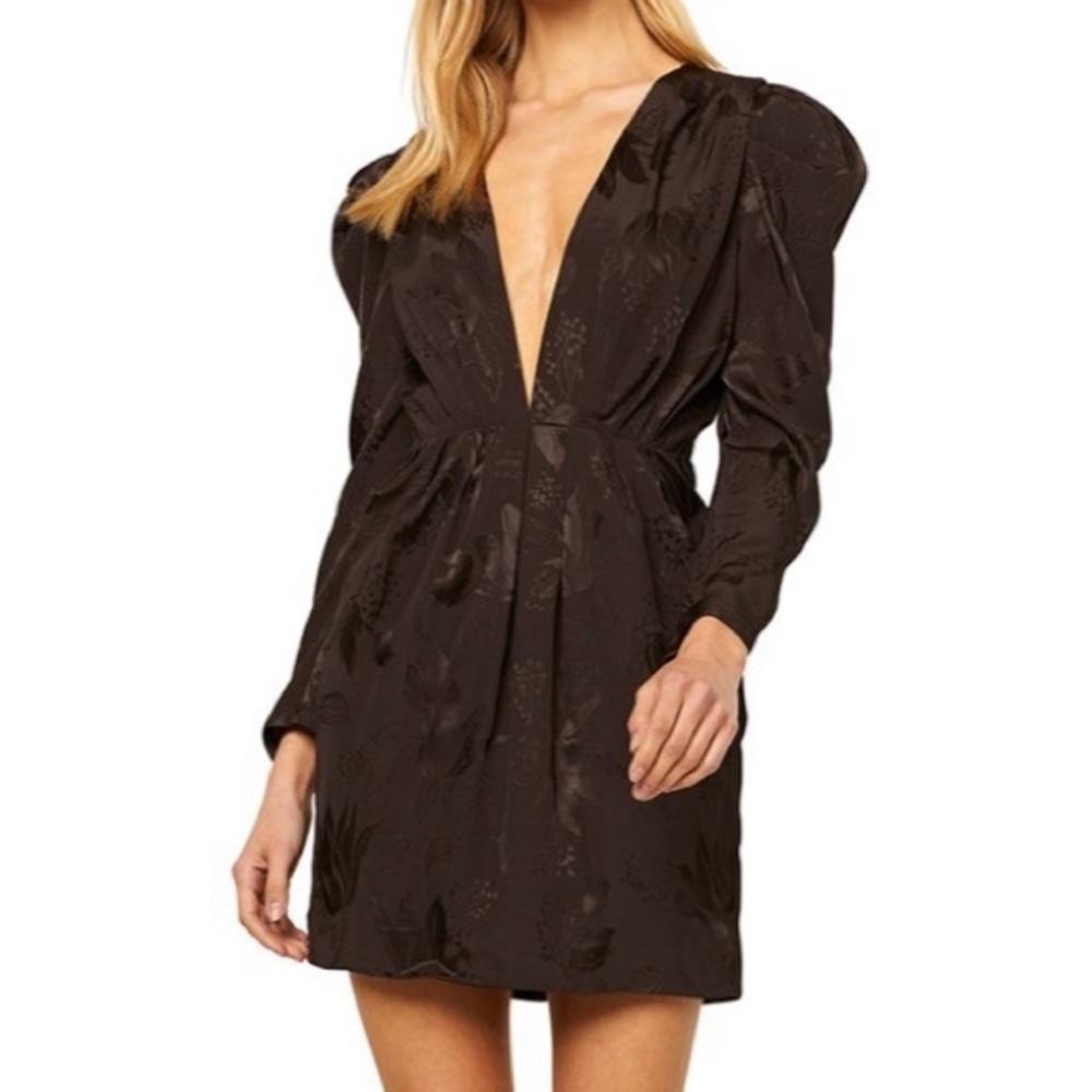 BNWT MISA black Charlize dress